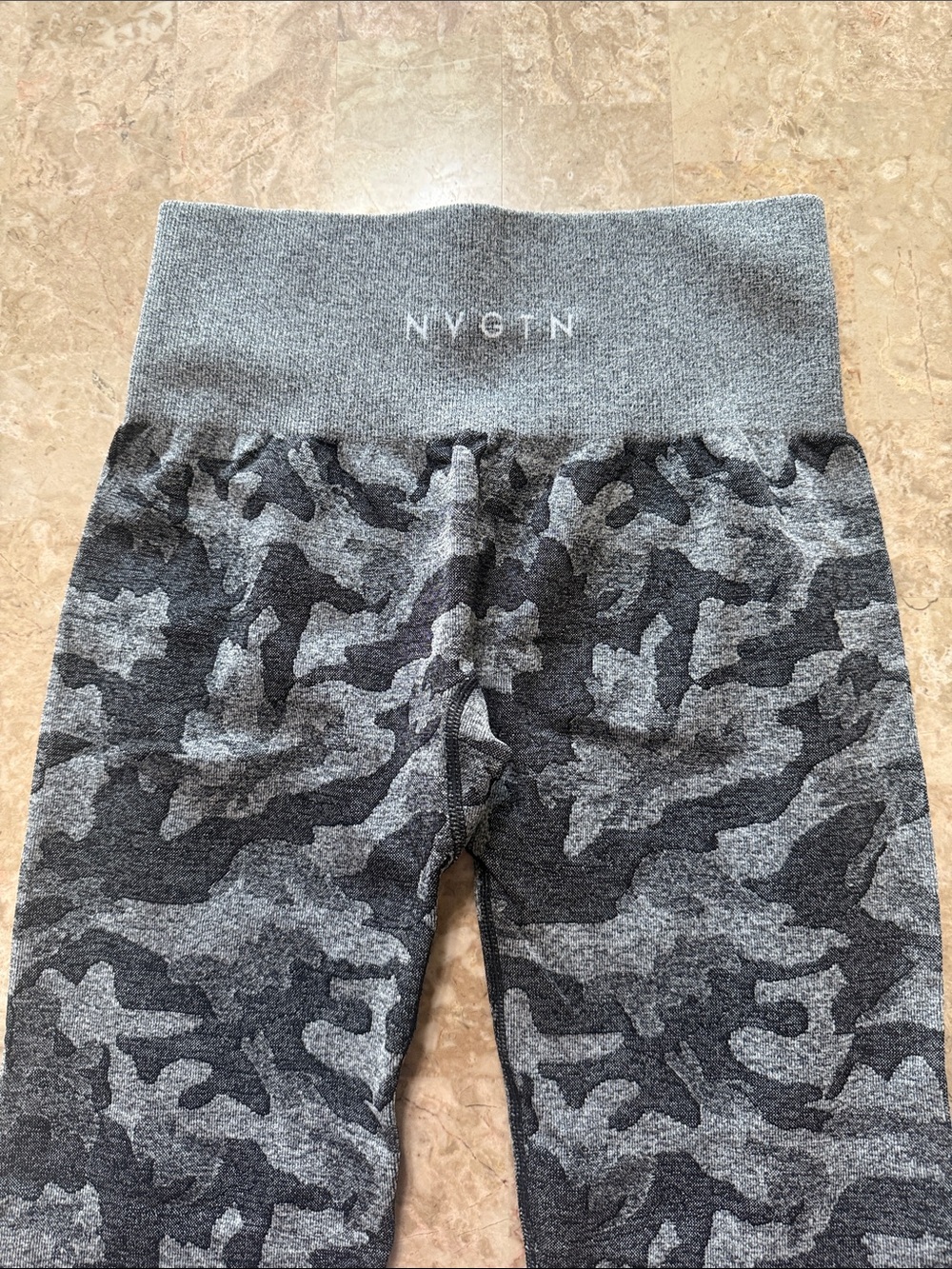 NVGTN Gray Camo High-Waist Leggings